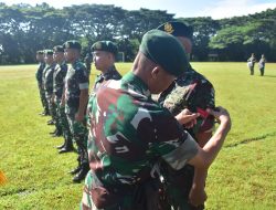 Danbrigif 9/DY/2 Kostrad Pimpin Upacara 15 prajurit  Kenaikan Pangkat, Tekankan Kepemimpinan dan Adaptasi