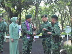 DANYONIF 515 KOSTRAD HADIRI ACARA PENYAMBUTAN KASBRIG DI ASRAMA MILITER BRIGIF 9/DY/2 KOSTRAD